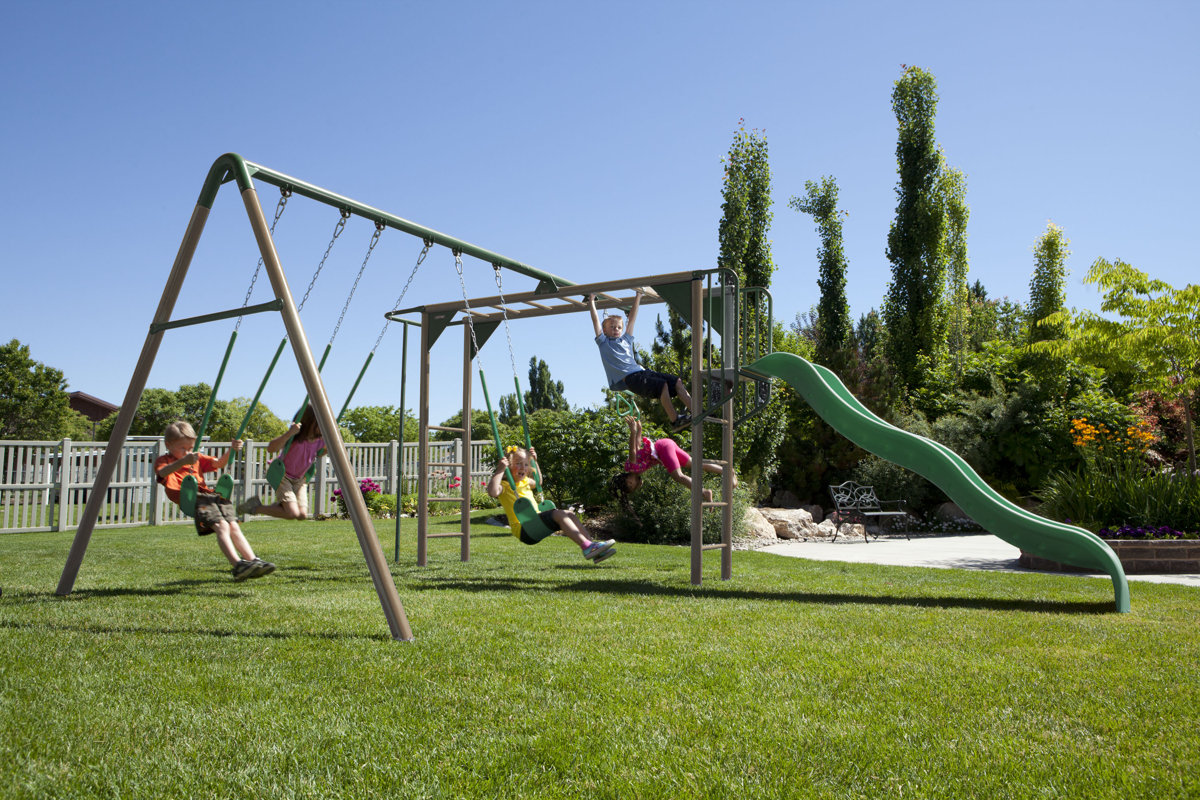 Jumbo 2 swingset with monkey bars for sale xycolor